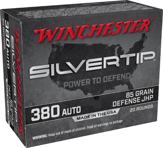 Picture of Winchester Ammo W380st Silvertip 380 Acp 85 Gr Silvertip Jacket Hollow Point 20 Per Box/ 10 Case 