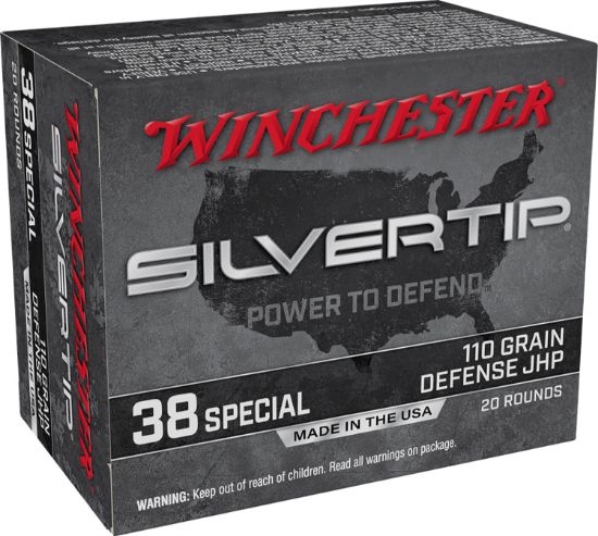 Picture of Winchester Ammo W38st Silvertip 38 Special 110 Gr Silvertip Jacket Hollow Point 20 Per Box/ 10 Case 