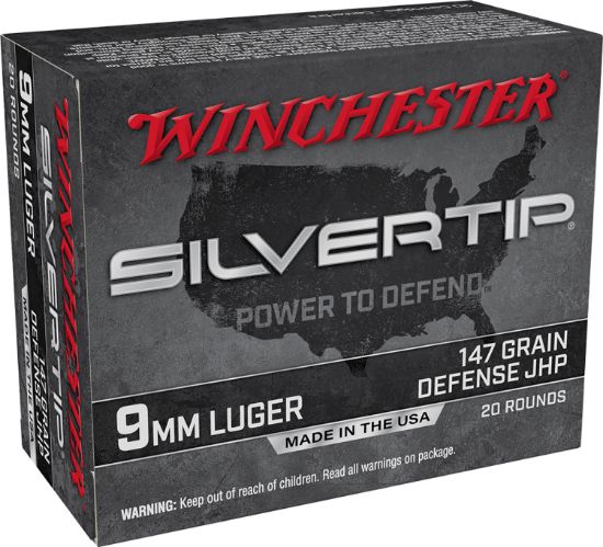 Picture of Winchester Ammo W9mmst2 Silvertip 9Mm Luger 147 Gr Silvertip Jacket Hollow Point 20 Per Box/ 10 Case 