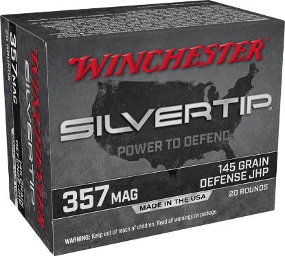 Picture of Winchester Ammo W357st Silvertip 357 Mag 145 Gr Silvertip Jacket Hollow Point 20 Per Box/ 10 Case 