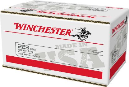 Picture of Winchester Ammo W223200 Usa 223 Rem 55 Gr Full Metal Jacket 200 Per Bx/ 4 Case Value Pack 