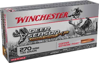 Picture of Winchester Ammo X270sdslf Deer Season Xp Copper Impact 270 Wsm 130 Gr 3215 Fps Copper Extreme Point Lead-Free 20 Bx/10 Cs 