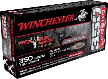 Picture of Winchester Ammo X3501bp Power Max Bonded 350 Legend 160 Gr Bonded Rapid Expansion Php 20 Per Box/ 10 Case 