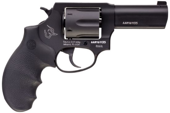 Picture of Taurus 2-85631Ulns 856 Ultra-Lite Defender 38 Special +P 6Rd 3" Matte Black Cylinder & Barrel Anodized Black Aluminum Black Hogue Rubber Grip 