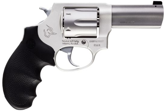 Picture of Taurus 2-85639Ulns 856 Ultra-Lite Defender 38 Special +P 6Rd 3" Matte Stainless Steel Black Hogue Rubber Grip 