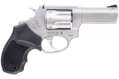 Picture of Taurus 2942M039 942 22 Wmr 8Rd 3" Barrel, Overall Matte Finish Stainless Steel & Finger Grooved Black Polymer Grip 