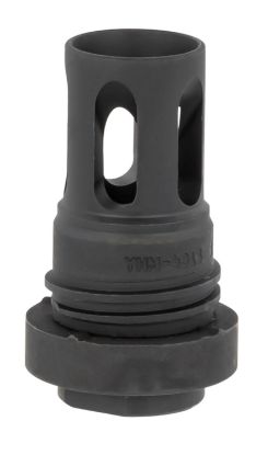 Picture of Yankee Hill 431536A Mini Qd Flash Hider Black Phosphate Steel With 1/2"-36 Tpi Threads & 2.13" Oal For 5.56X45mm Nato Ar-Platform 