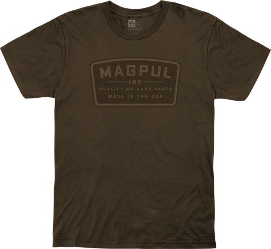 Picture of Magpul Mag1111-200-S Go Bang Parts Brown Cotton Short Sleeve Small 