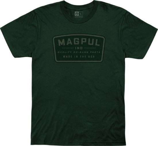 Picture of Magpul Mag1111-301-S Go Bang Parts Forest Green Cotton Short Sleeve Small 