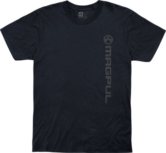 Picture of Magpul Mag1113-410-S Vertical Logo Navy Cotton Short Sleeve Small 