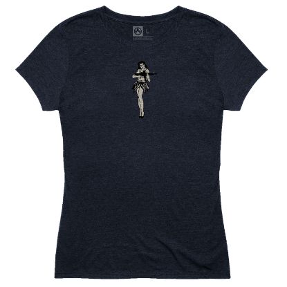 Picture of Magpul Mag1180-410-3Xl Hula Girl Cvc Women's Navy Cotton/Polyester/Rayon Short Sleeve Xs 