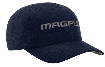 Picture of Magpul Mag1103-410 Wordmark Stretch Fit Navy Adjustable Snapback S/M Fitted 