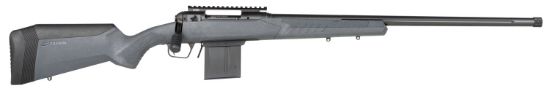 Picture of Savage Arms 57490 110 Tactical 6.5 Prc 7+1 24", Matte Black Metal, Gray Fixed Accustock With Accufit 