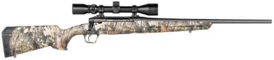 Picture of Savage Arms 57475 Axis Xp Compact 6.5 Creedmoor 4+1 20", Matte Black Barrel/Rec, Mossy Oak Break-Up Country Synthetic Stock, Includes Weaver 3-9X40mm Scope 