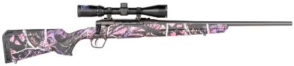 Picture of Savage Arms 57478 Axis Ii Xp Compact Compact 6.5 Creedmoor 4+1 20" Matte Black Button-Rifled Barrel, Drilled & Tapped Carbon Steel Receiver, Muddy Girl Fixed Synthetic Stock, Bushnell Banner 3-9X40mm 