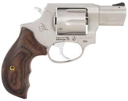 Picture of Taurus 2-856029Sw 856 38 Spl + P 6Rd 2" Stainless Steel Walnut Grip 