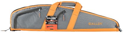 Picture of Allen 31732 Springs Compact Youth Rifle Case Fits Scoped Rifles Up To 32", Gray W/Orange Trim, Nylon Lining, Padded Handle, 2 Accessory Pockets 