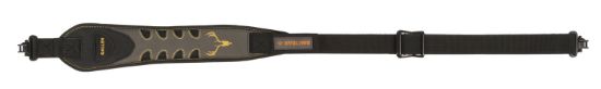 Picture of Allen 8357 Aspen 2 Point Rifle/Shotgun Sling W/Swivels Gray Nubuck Leather W/Baktrak Back, Adjustable Length 28" To 35" 3" Wide 