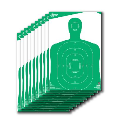 Picture of Ez-Aim 15204 Silhouette Green/White 12"X18" 10 Per Pack 