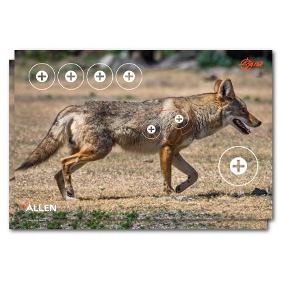 Picture of Ez-Aim 15284 Four Color Coyote Paper Hanging 23" X 35" Multi-Color 2 Per Pkg 