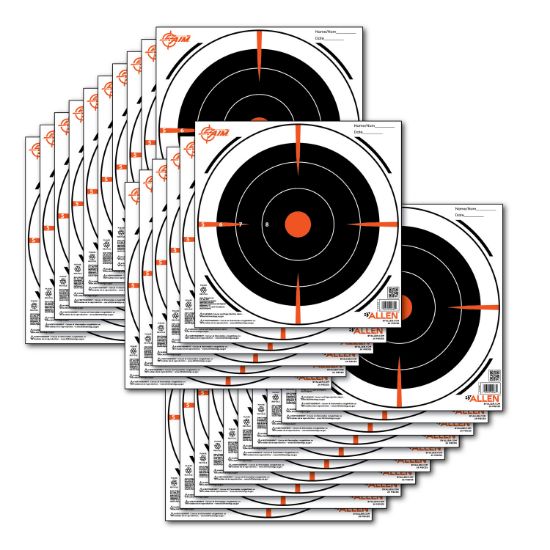 Picture of Ez-Aim 15246 Bullseye Hanging 8" X 8" Black/Orange/ White 26 Per Pack 