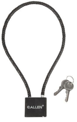 Picture of Allen 15414 Cable Gun Lock Open With Key Black Stainless Steel Firearm Fit- Handgun/Rifle/Shotgun 