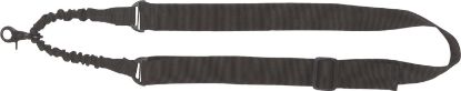Picture of Tac Six 8910 Citadel Single Point Sling Black Webbing Bungee Style With Qd Swivel & Scissor Attachment Hook 1.50" W X 42"-54" L For Rifles 