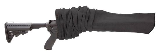 Picture of Tac Six 13255 Tactical Rifle Gun Sock Fits Tactical Firearms W/Wo Scope Up To 55" Long, Silicone Treated, Cinch Closure 