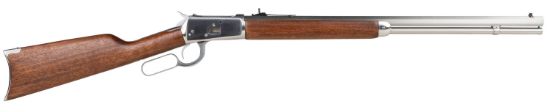 Picture of Rossi 923572493 R92 38 Special +P Or 357 Mag Caliber With 12+1 Capacity, 24" Octagon Barrel, Polished Stainless Metal Finish & Brazilian Hardwood Stock, Right Hand (Full Size) 