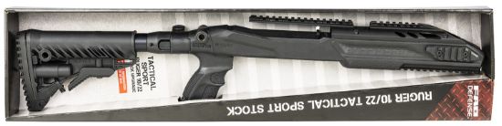 Picture of Fab Defense Fxm4pr1022b M4 Conversion Kit Matte Black Synthetic, Collapsible Left Side Folding, Fits Ruger 10/22, 2.51"- 30.70" Oal 