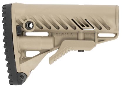 Picture of Fab Defense Fxglr16t Glr-16 Buttstock For Ar-15/ M16 Flat Dark Earth Polymer 