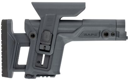 Picture of Fab Defense Fxrapsgr Raps Rapid Adjustment Precision Stock Integrated Cheek-Rest & Adjustable Lop Ambidextrous 1Latch System Gray Polymer 