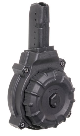 Picture of Promag Drma12 Standard 50Rd Drum 9Mm Luger Fits Ar-15 Compatible W/ Glock Style Mags Black Dupont Zytel Polymer 