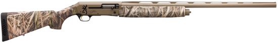 Picture of Browning 011428204 Silver Field 12 Gauge 3.5" 4+1 28" Barrel, Flat Dark Earth Cerakote Finish, Mossy Oak Shadow Grass Habitat Synthetic Stock 