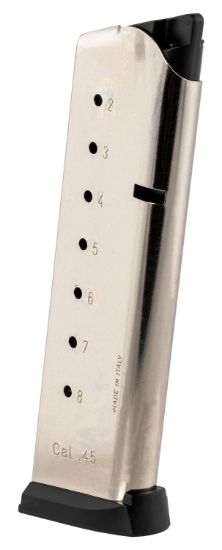 Picture of Mec-Gar Mgcg4508npf Standard 8Rd 45 Acp Fits 1911 Government Nickel Stainless Steel 