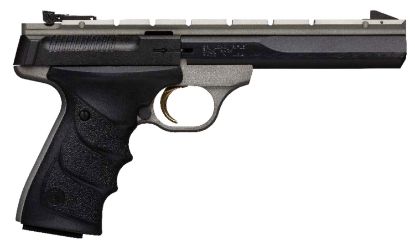 Picture of Browning 051564490 Buck Mark Contour 22 Lr 10+1 5.50" Contoured Barrel, Matte Black Optic Ready/Serrated Steel Slide, Gray Anodized Aluminum Frame, Black Ultragrip Rx Grips 