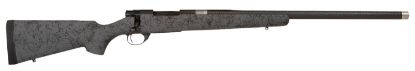 Picture of Howa Hscf65cgry M1500 Hs Precision 6.5 Creedmoor 5+1 24" Black Carbon Fiber Steel Barrel, Black Steel Receiver, Gray W/Black Webbing Hs Precision Synthetic Stock 