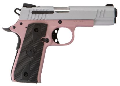 Picture of Citadel Cit380rose M1911 Baby Compact Frame 380 Acp 7+1, 3.75" Stainless Steel Barrel, Silver Serrated Steel Slide, Rose Cerakote Aluminum Frame W/Beavertail, Ambidextrous 