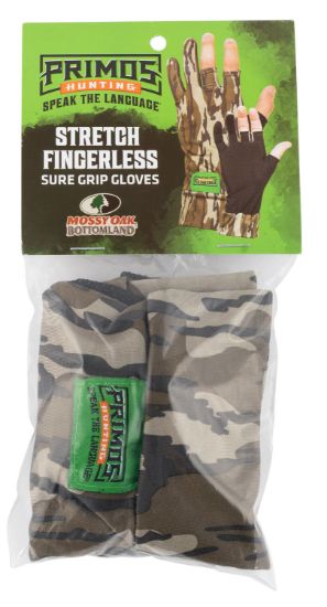 Picture of Primos Ps6681 Stretch Fit Mossy Oak Original Bottomland Fingerless Neoprene Osfa 