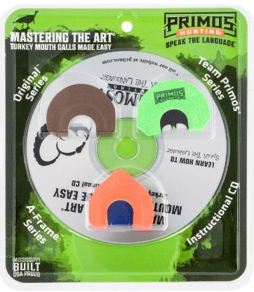 Picture of Primos Ps1243 Mastering The Art Call Pack Diaphragm Call Attracts Turkeys Multi Color Blister Pack 