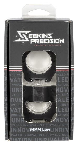 Picture of Seekins Precision 0010630002 Scope Rings Matte Black 34Mm Low 