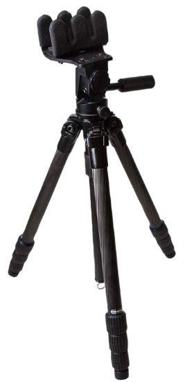 Picture of Kopf Jager Kj85002k K800 Cf Tripod Made Of Carbon Fiber With Black Finish, Pivoting Reaper Grip, 4-Level Leg Extensions & 360 Degree Pan 