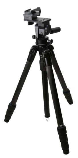 Picture of Kopf Jager Kj85004k K800 Tripod Made Of Carbon Fiber With Black Finish, Adjustable Reaper Rail, 4-Level Leg Extension, 21-87 Degree Pan & Tilt 