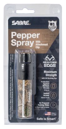 Picture of Sabre P22camo02 Pepper Spray Oc Pepper Uv Dye Effective Distance 10 Ft .78 Oz Realtree Edge Includes Pocket Clip 