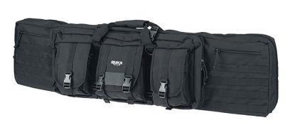 Picture of Rukx Gear Atict36dgb Tactical Double Gun 36" Water Resistant Black 600D Polyester W/ Non-Rust Zippers Holds Up To 2 Rifles 