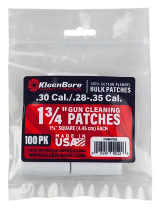 Picture of Kleenbore P202 Super Shooter .30/ .28 - .35 Cal 1.75" 100% Cotton Flannel 75 Per Pack 