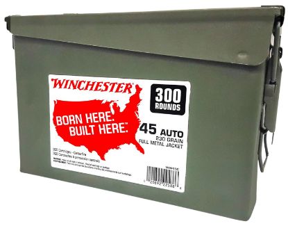 Picture of Winchester Ammo Ww45c Usa Ammo Can 45 Acp 230 Gr Full Metal Jacket 300 Per Box/ 2 Case 