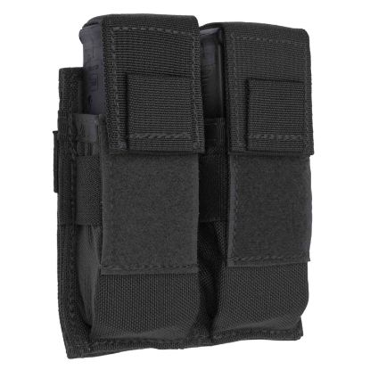 Picture of Tacshield T3602bk Universal Double Pistol Mag Pouch Black 1000D Nylon 