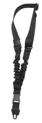 Picture of Tacshield T6010bk Shock Sling Made Of Black Webbing With Double Qrb & Single-Point Design For Rifle/Shotgun 