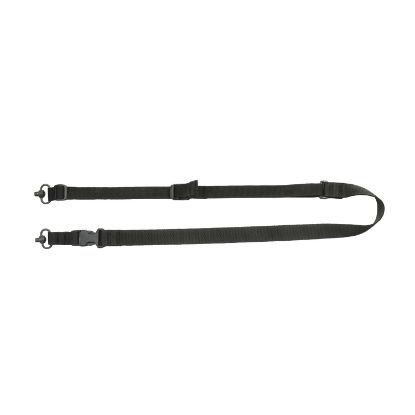 Picture of Tacshield T6040bk Tactical Sling Made Of Black Webbing With Two-Point, Fast Adjust Design & Qd Swivels For Rifle/Shotgun 